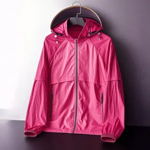 Manteau de protection solaire respirant femmes manteaux légers pour courir Camping randonnée voyage Protection UV vestes minces - Product Image 1