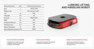 Acechar y levantar Robot automático guiado Robot eléctrico Logística Transporte Vehículo guiado automatizado Latent Agv - Product Image 3