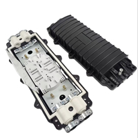 24-144 Cores Horizontal Type Fiber Optic Splice Closure 2 in 2 Out Outdoor Waterproof OEM for FTTH Network