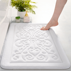 Tappetino in Memory Foam in pile di corallo <span class=keywords><strong>idromassaggio</strong></span> <span class=keywords><strong>per</strong></span> bambini moderno in rilievo con delfino in rilievo, macchina a Base di PVC antiscivolo ad asciugatura rapida resa solida - Product Image 1