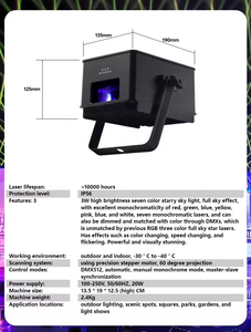 Trendy Vibe Lazer iluminación 3W RGB IP56 pista de baile luciérnaga luz láser Navidad para Bar <span class=keywords><strong>DJ</strong></span> Disco KTV Club fiesta luces de escenario - Product Image 2