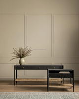 Table console de dossier de canapé à 3 tiroirs en bois massif de haute qualité, style antique et contemporain, avec étagère, pour la maison et l'hôtel