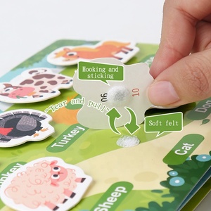 หนังสือกิจกรรมแปะกระดาษสำหรับเด็กเล็ก ชุดหนังสือเงียบๆ แบบมอนเตสซอรี่ เสริมสร้างพัฒนาการทางปัญญา ฝึกการจับคู่ ปริศนา กิจกรรมแปะสติกเกอร์ - Product Image 5