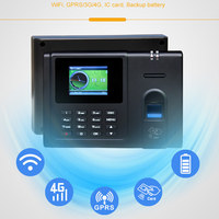Software en la nube WiFi 4G SIM Reloj de tiempo biométrico Inalámbrico Huella digital Tiempo DE ASISTENCIA Máquina Batería de respaldo 3000 Capacidad del usuario