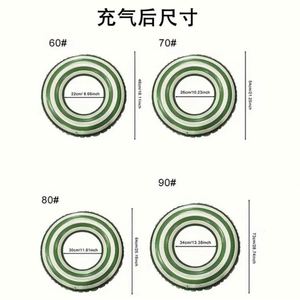 ห่วงยางว่ายน้ำเด็กและผู้ใหญ่แบบหนาพิเศษ ทำจาก PVC รูปทรงอมยิ้ม สีฟ้าลายจุด ขายส่ง - Product Image 4
