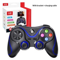 Manette de jeu sans fil, manette de jeu, joystick pour Android, iOS, Switch, Smart TV, PC, P3, P4 avec support pour téléphone