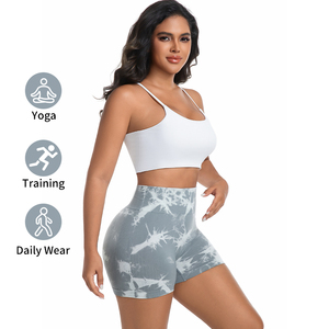 Pantaloni da Yoga <span class=keywords><strong>sportivi</strong></span> a vita alta all'ingrosso della fabbrica <span class=keywords><strong>pantaloncini</strong></span> da Yoga <span class=keywords><strong>aderenti</strong></span> elasticizzati e traspiranti per donne. - Product Image 2