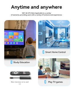 Clé TV intelligente Dcolor GD14K 4K WiFi, clé de <span class=keywords><strong>streaming</strong></span> alimentée par USB-C, sortie HD, télécommande vocale, lecteur multimédia - Product Image 5