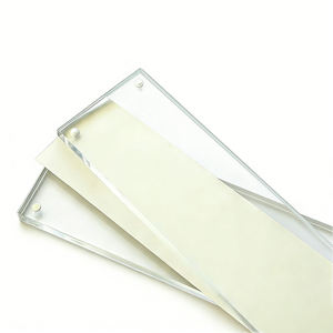Placa de Identificación Acrílica Sublimable Premium - Letrero Magnético Transparente Creativo para Escritorio, Ideal para la Marca de Oficinas de Alta Gama y Identificación de Eventos - Product Image 5