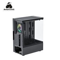 Boîtier AntarcChill Black Panoramic Dual Chamber ATX MATX ITX 240mm AIO USB 3.0 Verre Trempé OEM Direct Usine