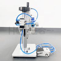 Hone Cosmétique Petite Ampoule En Aluminium Scellant Flacon Bouteilles Flip Off 13mm 15mm 20mm Main Capsulage Machine