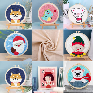 24cm 28cm 36cm Bordado Tecido Bordado de Linho Tecido Monk Pano para Punch Needle Rug-Punch Needles & Pinch Needle - Product Image 5