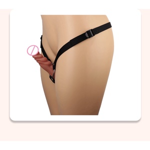 FAAK Nuevo Diseño Dildo Doble sin Tirantes con Correa para Masturbadores Lésbicos Vibrador de Doble Cabeza con Cinturón - Product Image 5