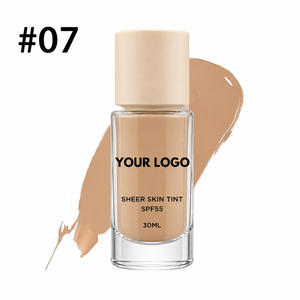 Fond de Teint Hydratant Couvrant avec Logo Personnalisé, Correcteur et Protection <span class=keywords><strong>Solaire</strong></span> 30ml, Maquillage Longue Tenue, Teinte Légère pour la Peau, 21 Couleurs, SPF 55 - Product Image 5