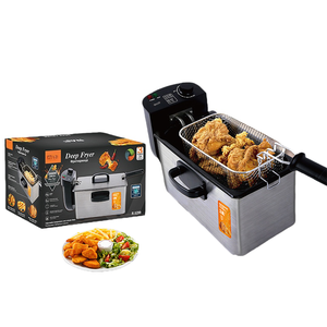 <span class=keywords><strong>Friteuse</strong></span> électrique à usage domestique avec matériau antiadhésif en acier inoxydable de grande puissance pour frire les poulets et les frites - Product Image 4