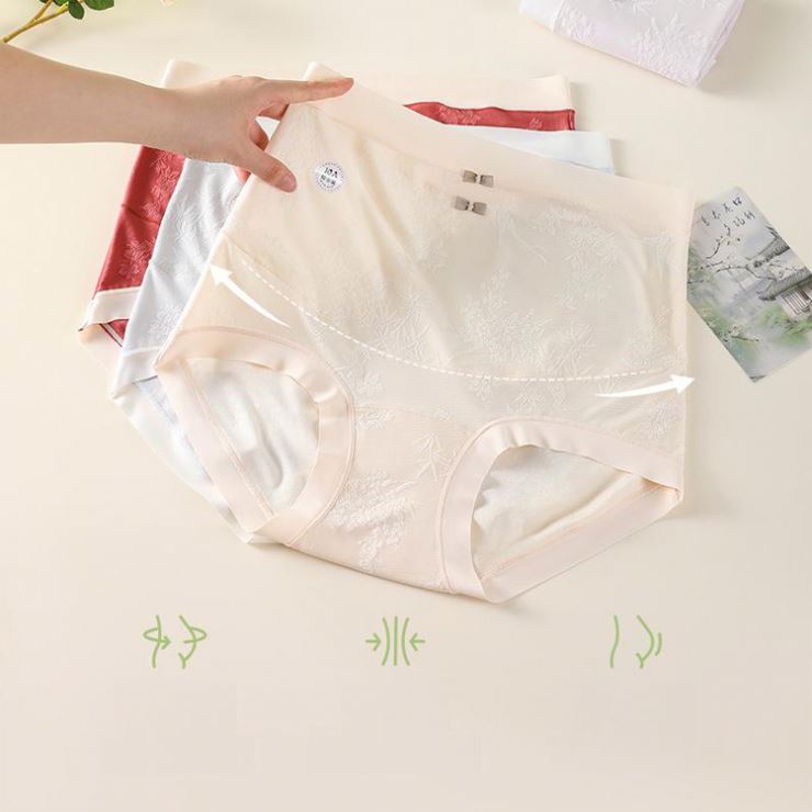 Ladies Sexy Lace Menstrual Leak-Proof Briefs Cotton Physiological Pants Menstrual Period Panties