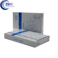 Caja de Embalaje Cosmética Plegable Ecológica de Papel Plateado Premium para Mascarillas Faciales, Frascos de Maquillaje, Aceites Esenciales o Productos de Perfumería