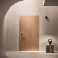 Portes d'entrée en bois massif architecturales, portes extérieures en bois sur mesure pour maisons modernes