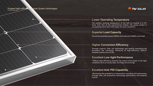 Module solaire monocristallin TW Solar TWMPF-66HD 650W 655W 660W 665W 670W, panneau bifacial de type P, 132 cellules, Tongwei <span class=keywords><strong>Photovolt</strong></span> - Product Image 6