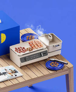 Gril Électrique Multifonctionnel PTFE Antiadhésif Détachable et Pliable, Appareil de Cuisine Sans Fumée Tendance 2026 pour la Maison - Product Image 2