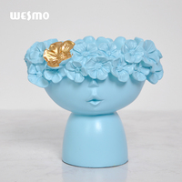 Vente chaude Nordic Vase Home Decor Articles Ornements De Table Art Figure Sculpture Vases En Résine
