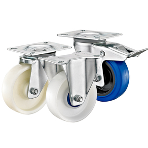 3.5 ''4'' 6 ''<span class=keywords><strong>8</strong></span>'' tipo Europeu PA/PP/PU/Elastic Rodízios De Borracha Giratória industrial roda rodízio roda carrinho Rodas - Product Image 4