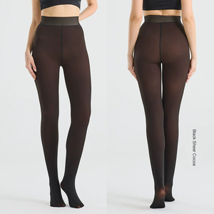 Winter High Quality Warm Plus Size Pantyhose <strong>Tights</strong> Translucent <strong>Brown</strong> Fleece Lined Thick One Crotch Design for <strong>Women</strong> Leggings - Product Image 5