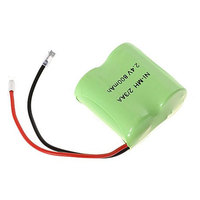 Paket Baterai Isi Ulang Ni-MH 2.4V 800mAh 2/3AA Nikel Metal Hidrida untuk Peralatan Listrik Kecil, Perangkat Medis, OEM
