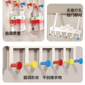 Over Door Hooks Rectangle Multi Functional Storage Rack Hook Type Door Back Mount Strong Load Bearing Coat Hanger - Product Image 4