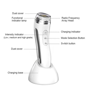เครื่องนวดหน้าแบบพกพา ชาร์จผ่าน USB ระบบดอทเมทริกซ์ กระชับผิว ลดริ้วรอย พร้อมระบบสั่นสะเทือนและไมโครเคอร์เรนท์ สำหรับการดูแลผิวหน้า - Product Image 3