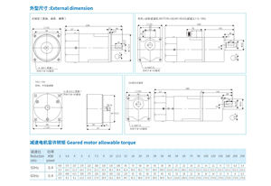 17 मिमी 220 वी 400 डब्ल्यू 1350 आरपीएम एकल चरण एसी तैयार इंडक्शन मोटर - Product Image 4