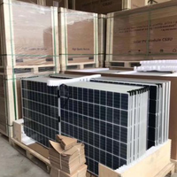 Panneau solaire bifacial tout noir 200W 300W, type N, double vitrage, mono, module solaire photovoltaïque, panneau solaire entièrement noir pour toit de maison