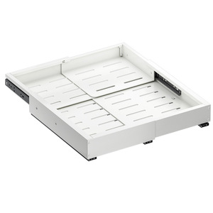 Panier coulissant Sea Shark à 1 niveau en acier au carbone, étagère de rangement extensible pour armoire, organisateur de tiroir d'évier de cuisine - Product Image 1