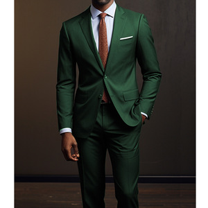 Completo da <span class=keywords><strong>Uomo</strong></span> a Due Pezzi con Stampa Digitale a Due Bottoni per Commercio Estero Transfrontaliero - Giacca e Pantaloni Personalizzabili - Product Image 2