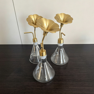 Dispositivo de Exhibición de Aroma de Vidrio de 80ml con Logotipo Personalizado OEM, Botellas Dobles de Latón Transparente para Perfume, Fragancia, Aceite Esencial y Café - Product Image 2
