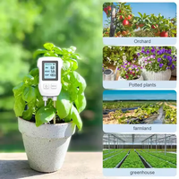 Nouveau testeur de sol de température et d'humidité de pH trois-en-un à double sonde portable intelligente adapté aux terres agricoles et aux gardes