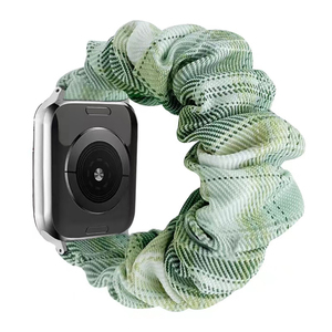 <span class=keywords><strong>Bracelet</strong></span> de montre en tissu élastique doux imprimé mignon pour femme, style scrunchie, compatible avec les séries IWatch - Product Image 5
