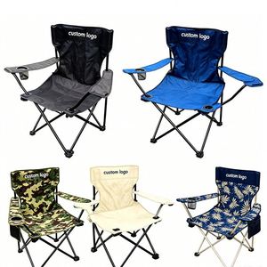 Silla Plegable para Exteriores, Playa, Camping, Pesca, Barbacoa, Jardín, Viajes, Resistente, de Oxford 600D, con Logotipo - Product Image 1