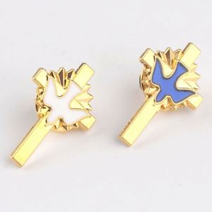 东正教金鸟白鸽胸针别针教堂Conversus结婚礼物胸针合金翻领别针圣灵电镀 - Product Image 1
