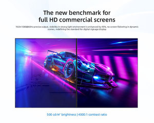 46-inch liền mạch <span class=keywords><strong>LCD</strong></span> <span class=keywords><strong>LCD</strong></span> hiển thị tường 2x3/3x3 nối Panels hẹp <span class=keywords><strong>bezel</strong></span> video tường màn hình - Product Image 4