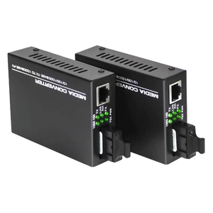 OEM 10/100/1000M 20km 1 섬유 1To RJ45 UTP 심플 렉스 SM SC LC 광섬유 이더넷 미디어 컨버터