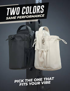 Sac de sport magnétique avec porte-bouteille, poches pour téléphone, bandoulière, aimants, organiseur d'accessoires, sacoche, pochette, étui - Product Image 5