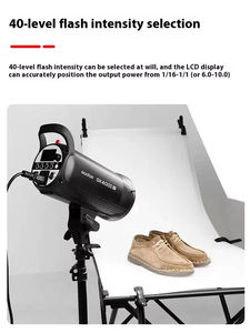 <span class=keywords><strong>SK300II</strong></span>-V <span class=keywords><strong>Godox</strong></span> 300Ws SK400II-V 400Ws 2.4G Système X sans fil 5600K Lampe de modélisation LED Studio Flash stroboscopique Éclairage photographique - Product Image 3