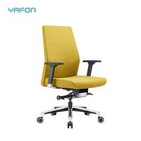 Chaise de bureau de direction de luxe moderne tissu à mi-dossier cuir PU pivotant rotatif massage maille design confortable mousse PP