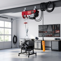Nouvelle palan électrique industriel télécommandé à câble métallique, certification CE, indice de protection IP54, capacité de charge 600 kg, usage domestique, hôtels