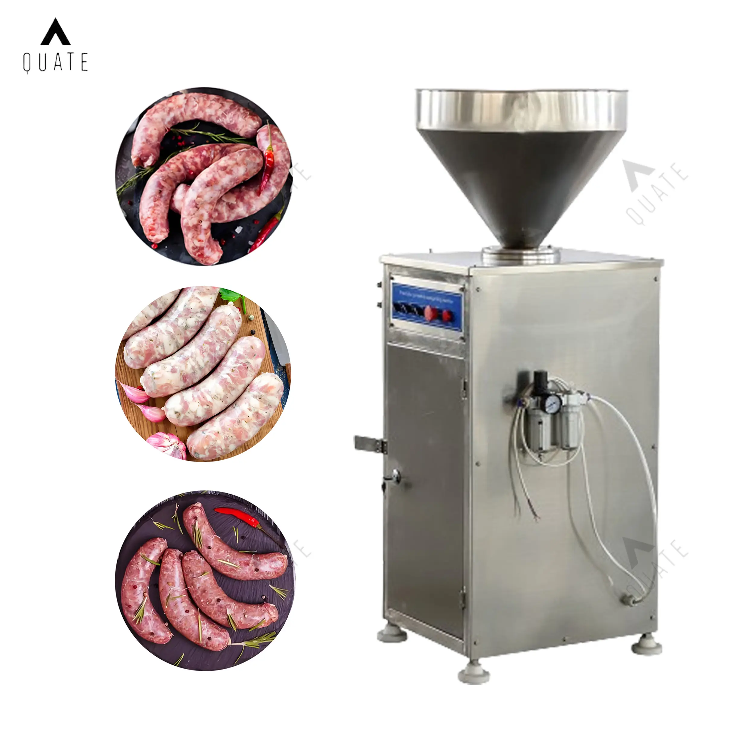 Prix usine pneumatique quantitative torsion saucisse remplisseur machine de remplissage hot dog farce lavement stuffer