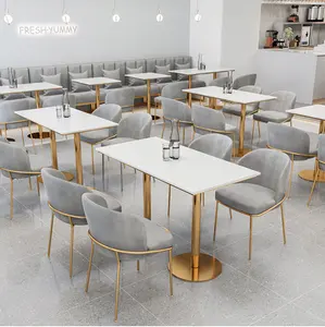 2021意大利现代大理石材料圆顶餐厅家具餐桌4椅