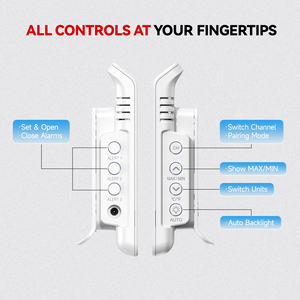 Baldrtherm trong nhà & Ngoài trời Nhiệt kế kỹ thuật số và độ ẩm b0598t4h4 màn hình làm bằng nhựa bền - Product Image 6