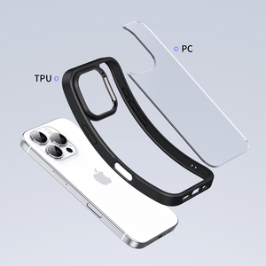 Custodia per <span class=keywords><strong>iPhone</strong></span> 16, Cover Trasparente Antigraffio in PC Rigido con Paraurti Morbido in TPU per <span class=keywords><strong>iPhone</strong></span> 16 Pro Max 15 14 <span class=keywords><strong>13</strong></span> - Product Image 5