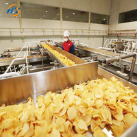 Ligne de production de chips de pommes de terre entièrement automatique 100-5000kg/heure